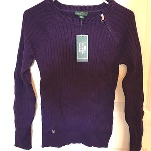 Ralph Lauren Purple Knit Sweater. NWT 🆕️